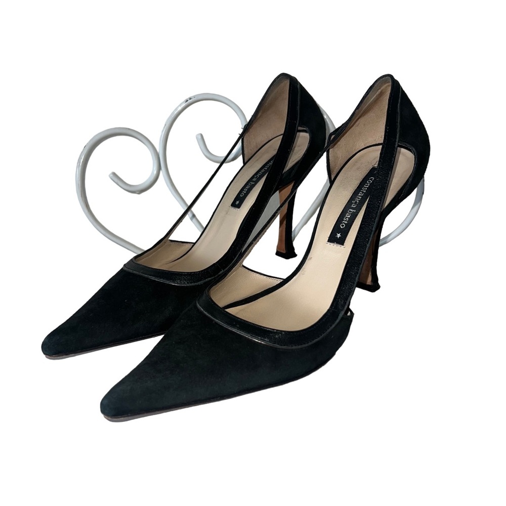 CONSTANCA BASTO Bardia Suede Slingback Heels